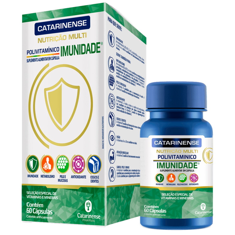 Polivitamínico Homem 60 Cáps Catarinense Alma Mater Nutrição e