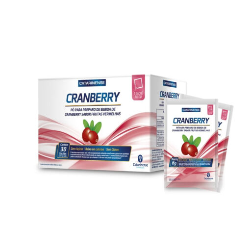Pó para Preparo de Bebida de Cranberry com 30 Sachês de 6g