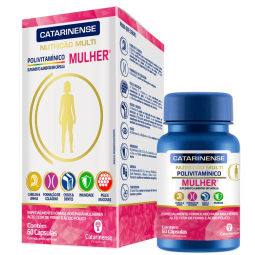 Polivitamínico Mulher - 60 Cáps. - Catarinense