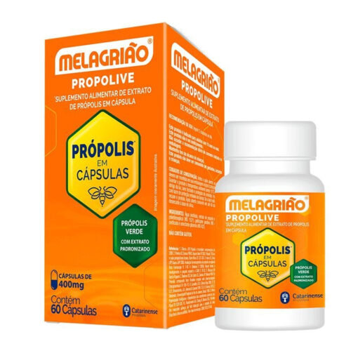 Própolis Verde Melagrião 400mg 60 Cápsulas
