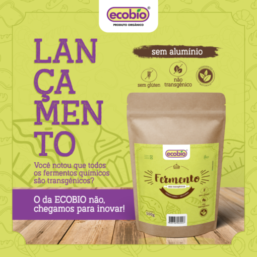 Fermento não transgênico para Bolo  - pct de 100g