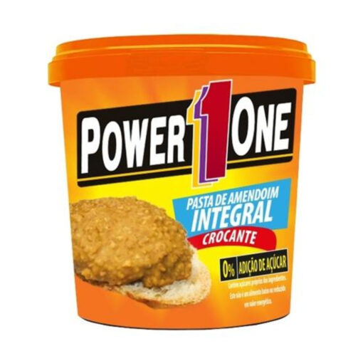 Pasta De Amendoim Integral Zero Crocante- Power One - 1kg