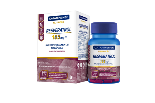Resveratrol 165mg - 30 cápsulas - Catarinense