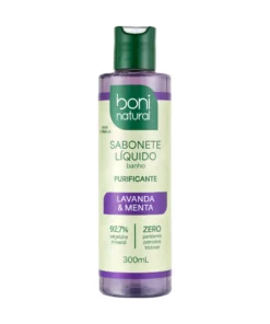 Sabonete Liquído Boni Natural - Lavanda e Menta 300ml - Vegano