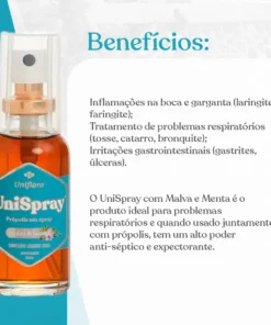 Alternative view of UniSpray de Própolis, Malva e Menta 35ml - Uniflora