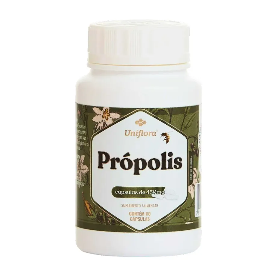Própolis Verde 450mg - 60 Cápsulas - Uniflora
