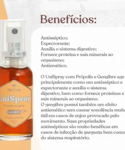 Alternative view of UniSpray de Própolis e Gengibre 35ml Uniflora