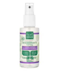 Desodorante Spray Melaleuca e Lavanda 120ml Boni Natural