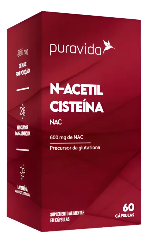 N-ACETIL CISTEÍNA - NAC - Puravida - 60 cápsulas
