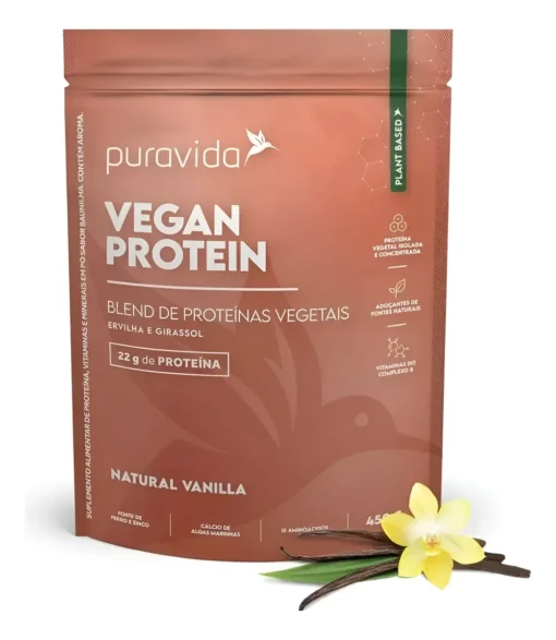 VEGAN PROTEIN Puravida - Sabor Vanilla 450g