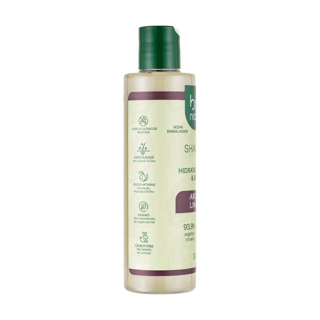Shampoo Argan e Linhaça Boni Natural 300ml - Imagem 4