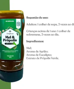 Alternative view of Mel com Própolis, Agrião e Eucalipto 300g Uniflora