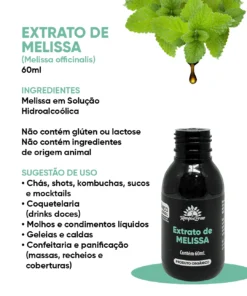 Alternative view of Extrato de Melissa 60ml Orgânico - Kampo de Ervas