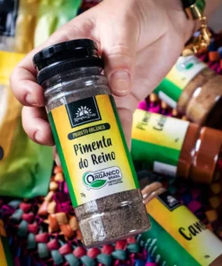 Alternative view of Pimenta do Reino Preta orgânica pó 70g Kampo de Ervas